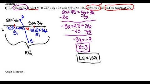 2 - Bisecting Segments and Angles