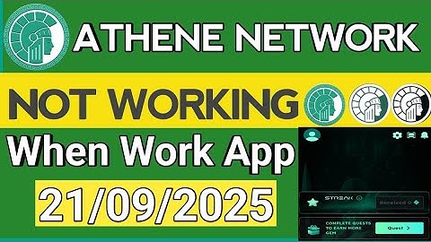 Athene Network App Technical Issue | Athene Network New Update | When Athene Network App Be Working 