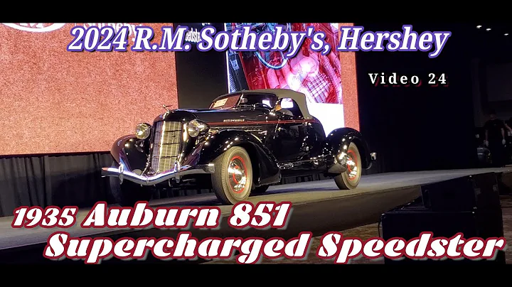 1935 Auburn 851 Supercharged Speedster RM Sotheby's Hershey 2024 Video 24