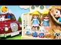 アンパンマン リカちゃん はたらくくるま 幼稚園でお迎えをまとう お母さんくるかな ミキちゃん マキちゃんが動物とまつよ 幼稚園バス 自動車 シルバニア おもちゃ アニメ トイ キッズ 
