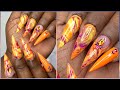 Easy Gel Polish Marble | Summer Nail Art Design | Après Gel-X Long Stiletto Nails