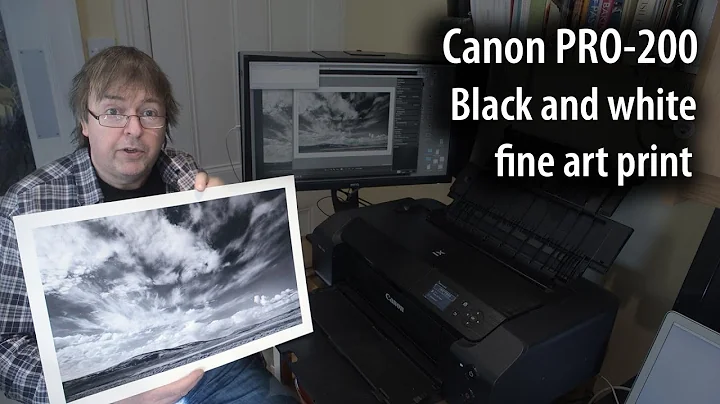 Making a Canon PRO-200 black white fine art print ...