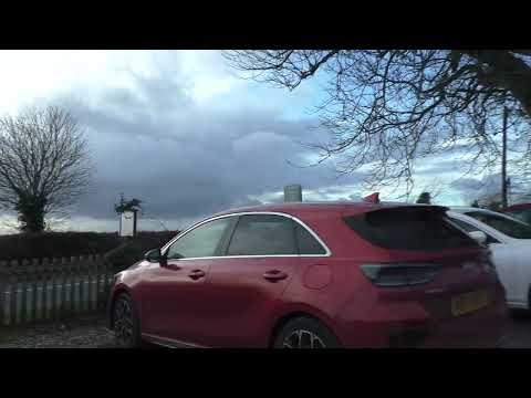 Driving From Dunnington, Warwickshire Through Radford To Flyford Flavell, Worcestershire, England