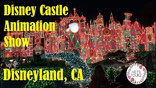 Disney Castle Animation show before fireworks