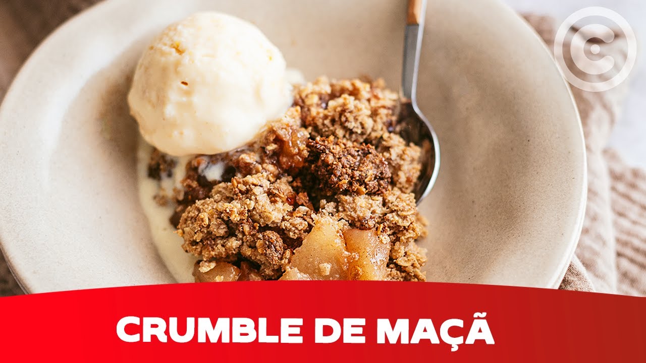 Segredo para um crocante Crumble de Maçã