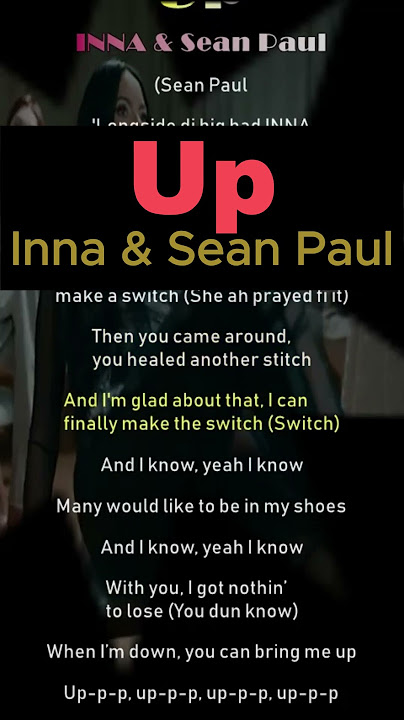 Up - Inna #shorts #lyrics