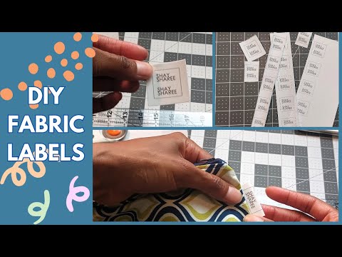 Creating My Own Fabric Labels for Sewing Projects