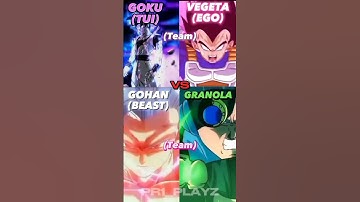 GOKU TUI and Vegeta EGO vs Gohan BEAST and Granola