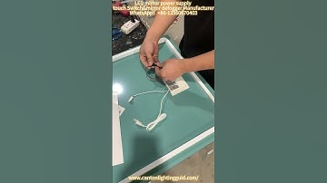 Diy vanity mirror with lights, led mirror touch sensor switch with 96W driver.#touchsensor #mirror