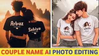 Couple Name Vidoe Editing | Couple Name Ai Photo Editing | Couple T-Shirt Name Video Kaise Banaye screenshot 3