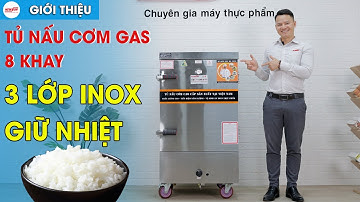 Tủ Nấu Cơm Bằng Gas 8 Khay - 3 Lớp Inox, Giữ Nhiệt Tốt I Điện Máy NEWSUN
