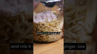 Quick Ginger Pickle Recipe (helps with Digestion too) #ginger #pickle #pickles  #probiotics