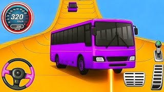 Crazy Bus Mega Ramp Impossible Racing - Bus Stunts Impossible Tracks - Android GamePlay screenshot 1