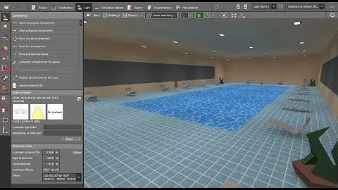 Lighting for indoor swimming pools