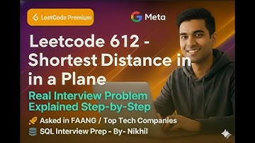 Leetcode 612 - Shortest Distance in a Plane SQL SOLVED ✅ | AI + ML + Data By   @DevVijayChauhan
