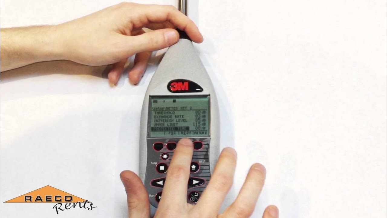RAECO Rents: How to Set Up a SoundPro Sound Level Meter for Community ...