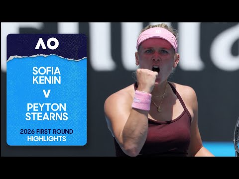 Sofia Kenin v Peyton Stearns Highlights | Australian Open 2026 First Round