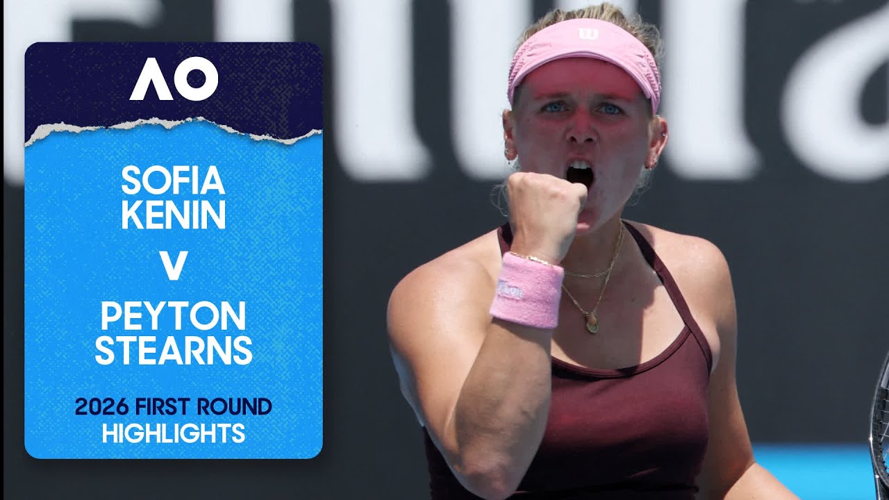 Sofia Kenin v Peyton Stearns Highlights | Australian Open 2026 First Round