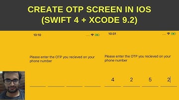 Create OTP screen in swift 4