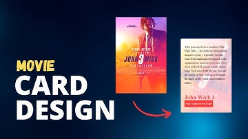 Movie Card UI Design Using HTML & CSS With Cool Animation