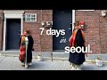 7 days in seoul  lots of shopping exploring seongsu and garosugil salt bread hair salon etc