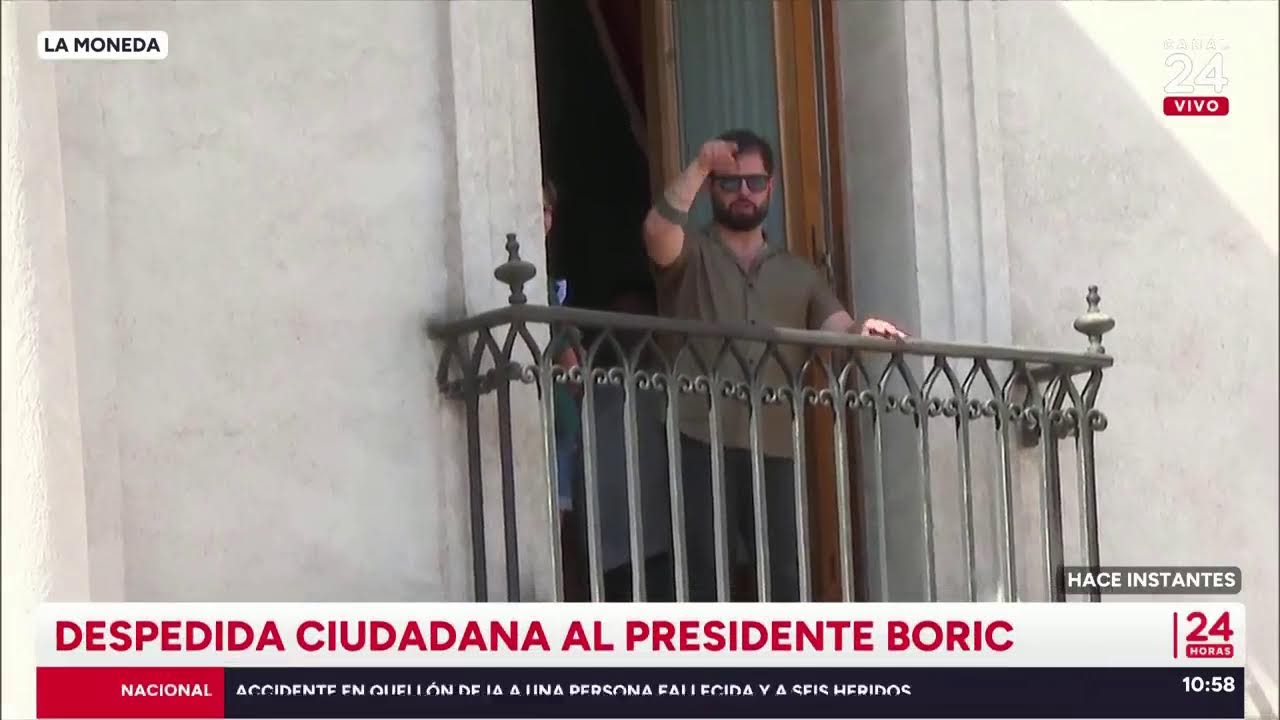 AHORA | DESPEDIDA CIUDADANA AL PRESIDENTE BORIC