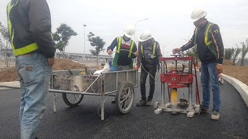 khoan lấy mẫu mặt đường bê tông nhựa