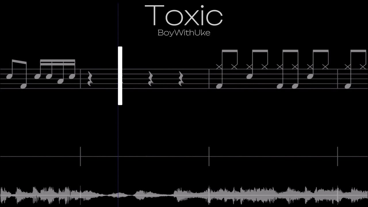 ☆ BoyWithUke-Toxic Drum Tab pdf, - Free Score Download ☆