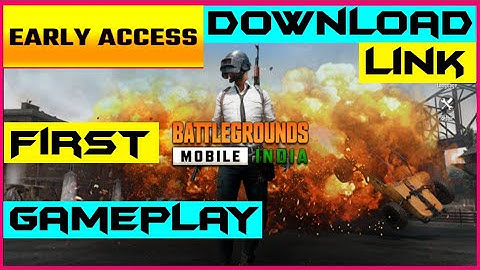 Battlegrounds Mobile India official Early access | How to download Battlegrounds Mobile India | link