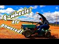 4-wheeler powered racing lawn mower. Good idea or bad?