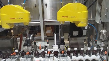 Robotic Capper for Bottles or Vials with FANUC Robots