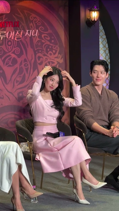 THE TENSION BETWEEN THEM 😫🤌#SUZY #BAESUZY #수지 #배수지 #KIMWOOBIN #GenieMakeaWish #couple #love #netflix