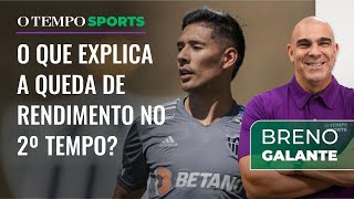 Breno Galante fala sobre diferenças do Atlético de Milito no 1º e 2º tempo