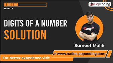 Digits of a number - Solution | Java Foundation Course | Lecture 19