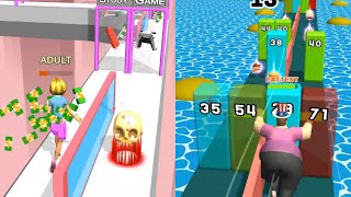 Run Of Life 🧬 (v/s) Fat Pusher 3D - Game Compare || Android iOS Gameplay Walkthrough