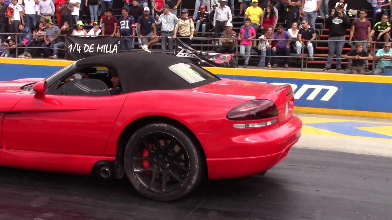 Dodge viper Vs chevrolet camaro ss 2016 pista pegaso 1/4 de milla nov. -  YouTube