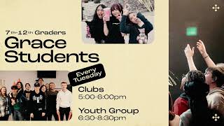 5:00 PM Join us LIVE at Grace Church!