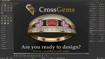 CrossGems The Ultimate 3D Jewelry Design Software: Launch video