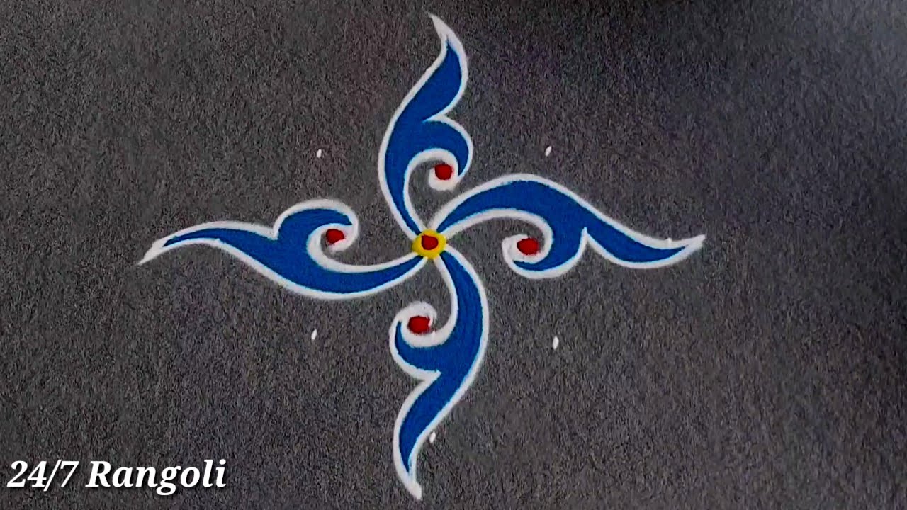 2 Beautiful Daily Muggulu 🌺 24/7 Rangoli 🌺 Latest Freehand Rangoli 🍀 Beginners Padikolam Design 2025