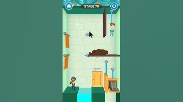 Rescue Cut Level 70 : Blooper : Android iOS Game walkthrough