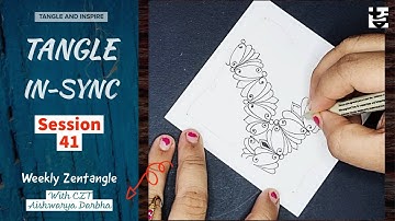 DELYS + CRATER - Zentangle Patterns - ✨Tangle InSync#41✨ Year 2021