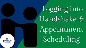 Handshake Login and Scheduling Tutorial