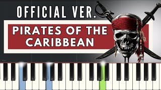 Official Hans Zimmer Composition - Pirates Of The Caribbean | Advanced | Visualized Piano Tutorial