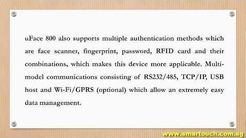 Biometric Face Recognition : UFace800 Introduction Integrated with Payroll and Payslip Malaysia