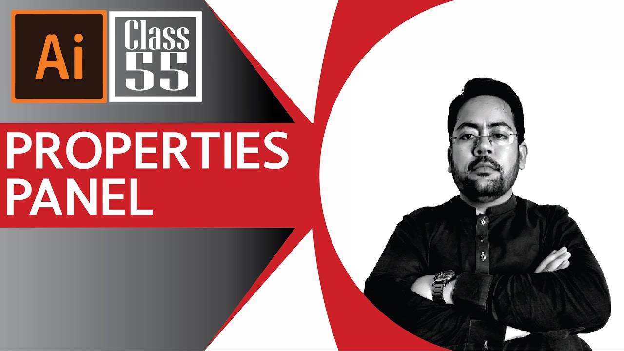 Property Panel in Adobe Illustrator Class 55 | Adobe Illustrator Complete Course in Urdu/Hindi