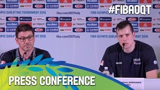 Greece v Iran - Press Conference -2016 FIBA Olympic Qualifying Tournament