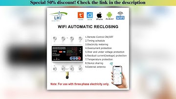 Unboxing 4P 100A Tuya WiFi Three Phase Smart Life Auto-Reclosing Over Under Voltage Protector Smart