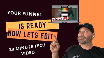 Your Funnel Is Ready, Now Let’s Edit ✍️ 20 Min Tech Video Will Explain How?