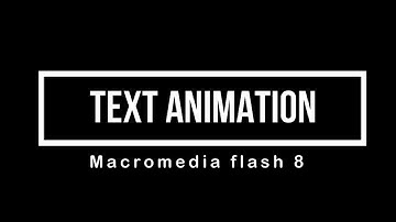 Macromedia Flash 8 || Task 04 (Text Animation) in urdu