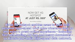 Airtel slashed 4g hotspot price to rs. 999